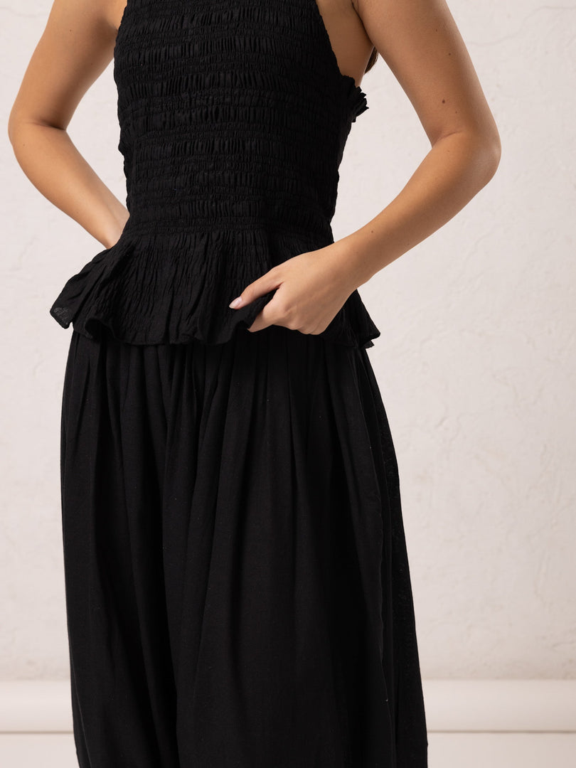 ANGELA SMOCKED TOP