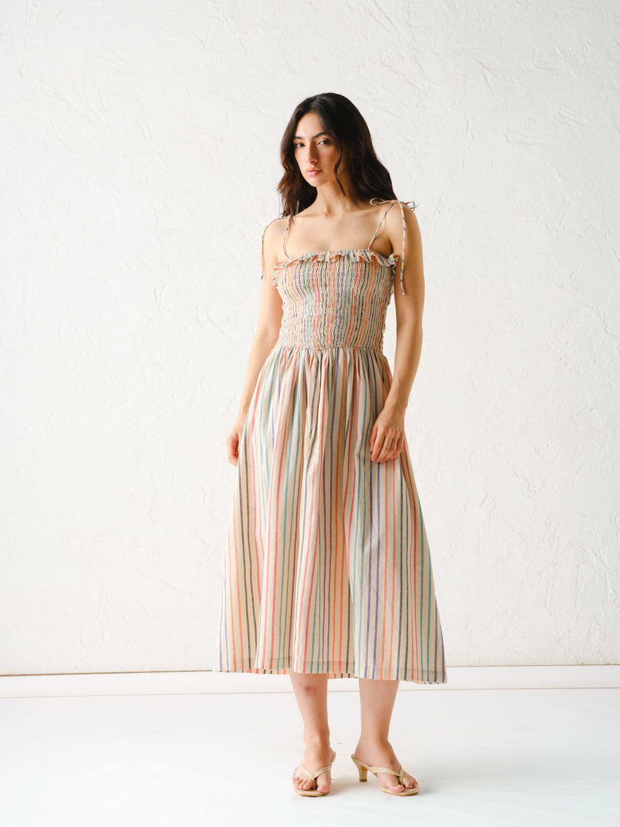 LEILA STRIPE DRESS