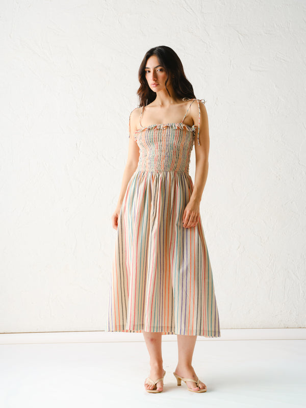 LEILA STRIPE DRESS