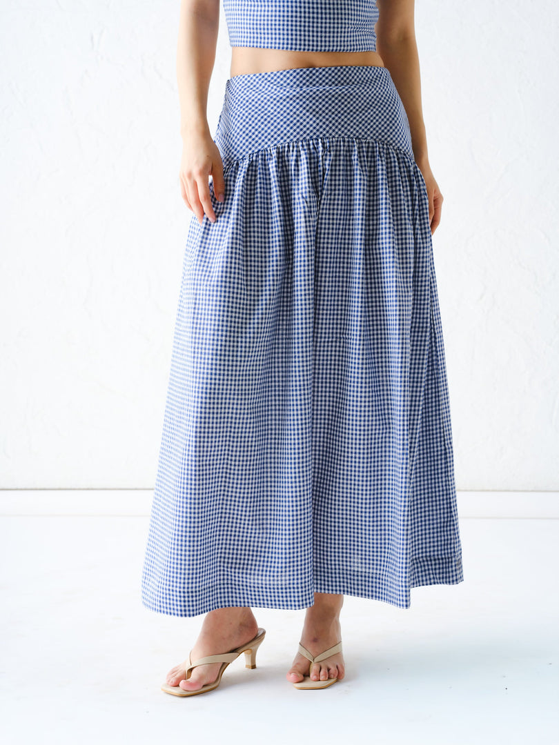 RIVER MIDI CHECKS SKIRT