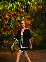 Load image into Gallery viewer, HALEY BLACK RIC RAC SET